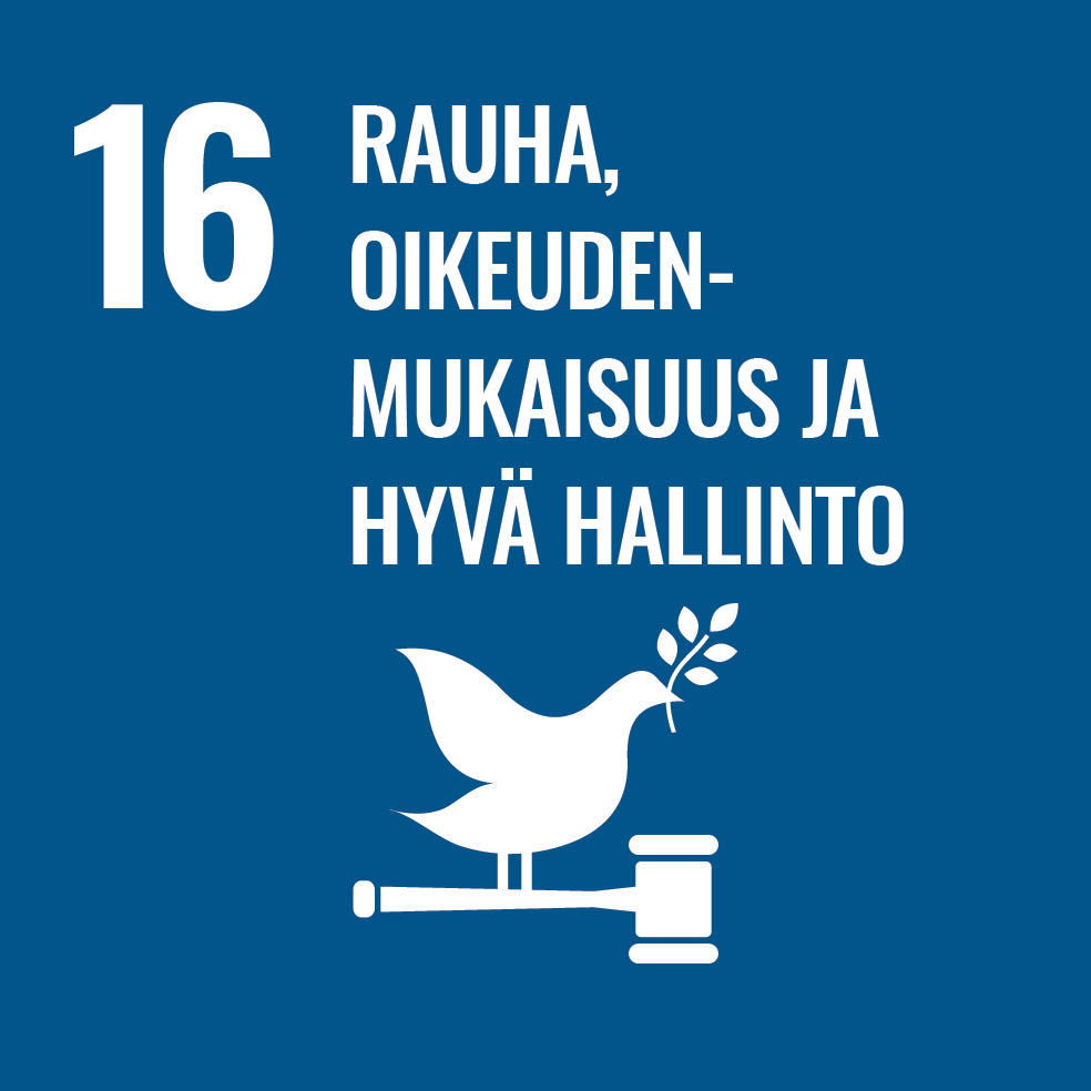 Rauha, oikeuden-mukaisuus ja hyvä hallinto